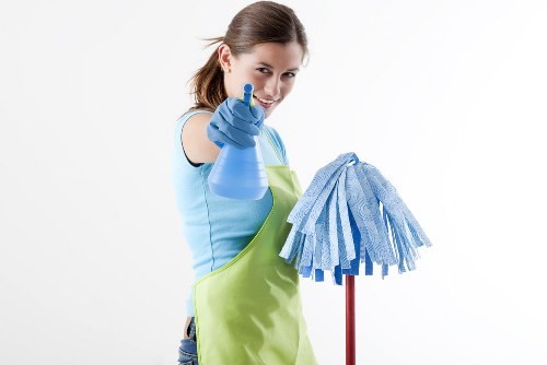 Professional after builders cleaning in a renovated interior