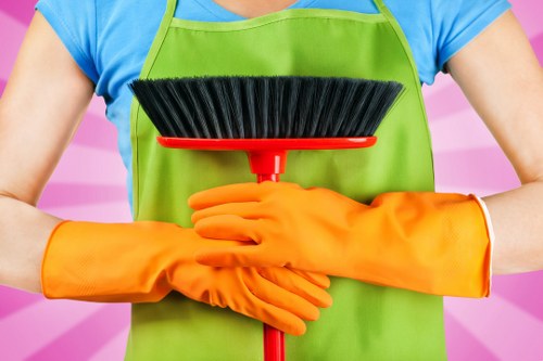 Bathroom deep cleaning before moving into a new home