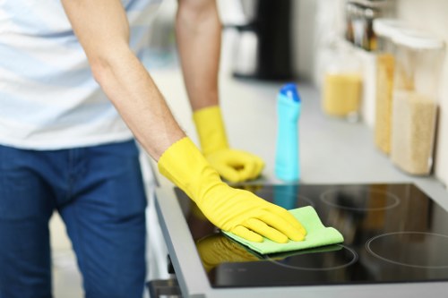Weekly home cleaning routine in a Clapham flat