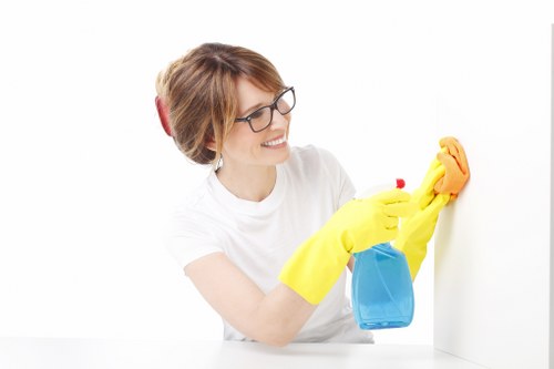 Clapham home being prepared with professional cleaning