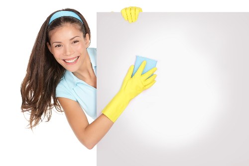 Kitchen surfaces cleaned during move in cleaning service