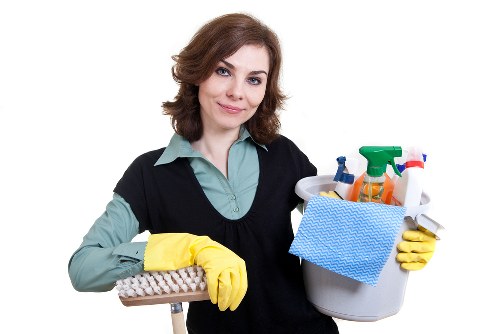 Professional move out cleaning in a kitchen